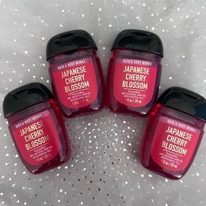 Bath & Body Works. Three Japanese Cherry Blossom hand sanitizers. New